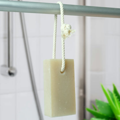 Natural Soap On A Rope - 'Soothing' Aloe Vera 125g - Wear Yaani