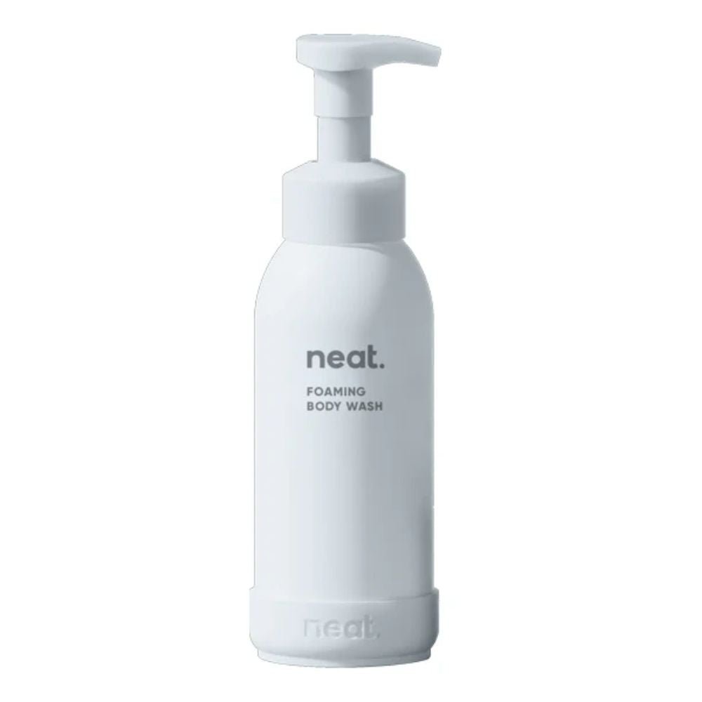 Neat Refillable Body Wash Bottle White, Recycled Aluminium Shower Bottle - Wear Yaani