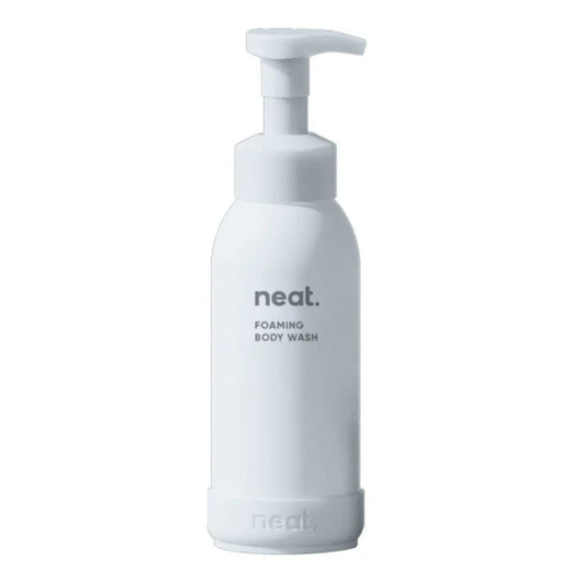 Neat Refillable Body Wash Bottle White, Recycled Aluminium Shower Bottle - Wear Yaani