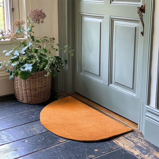 Non-Shed Synthetic Coir Doormat - Halfmoon - Wear Yaani