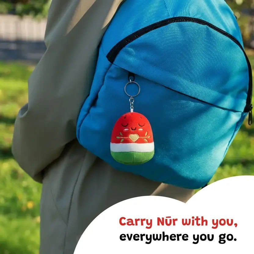 Nūr Watermelon Keyring (8cm) | Islamic Toys for Kids - Wear Yaani