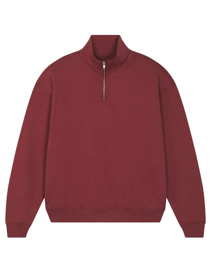 Organic Boxy Quarter Zip Sweatshirt: Unisex - Wear Yaani