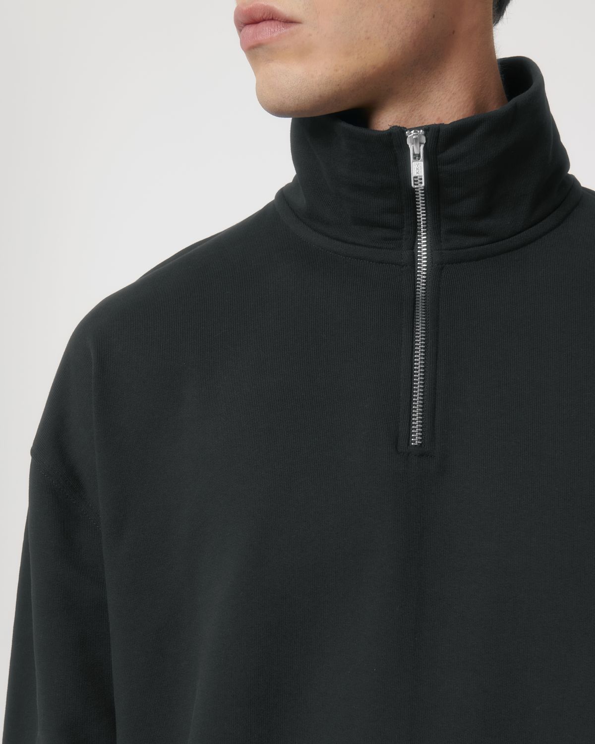 Organic Boxy Quarter Zip Sweatshirt: Unisex - Wear Yaani