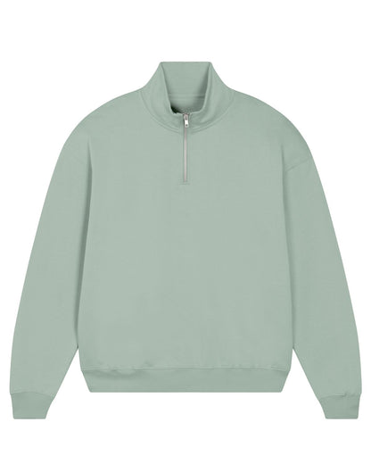Organic Boxy Quarter Zip Sweatshirt: Unisex - Wear Yaani