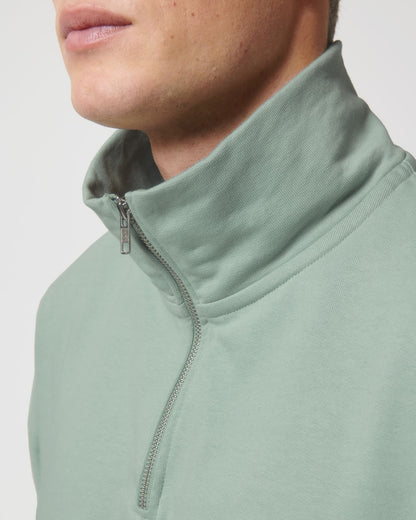 Organic Boxy Quarter Zip Sweatshirt: Unisex - Wear Yaani
