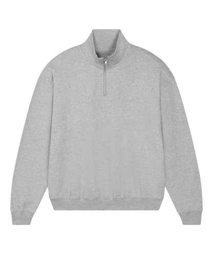 Organic Boxy Quarter Zip Sweatshirt: Unisex - Wear Yaani