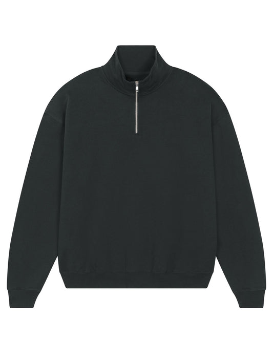 Organic Boxy Quarter Zip Sweatshirt: Unisex - Wear Yaani