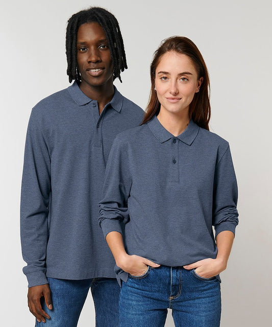 Organic Colours Long Sleeve Polo: Unisex - Wear Yaani