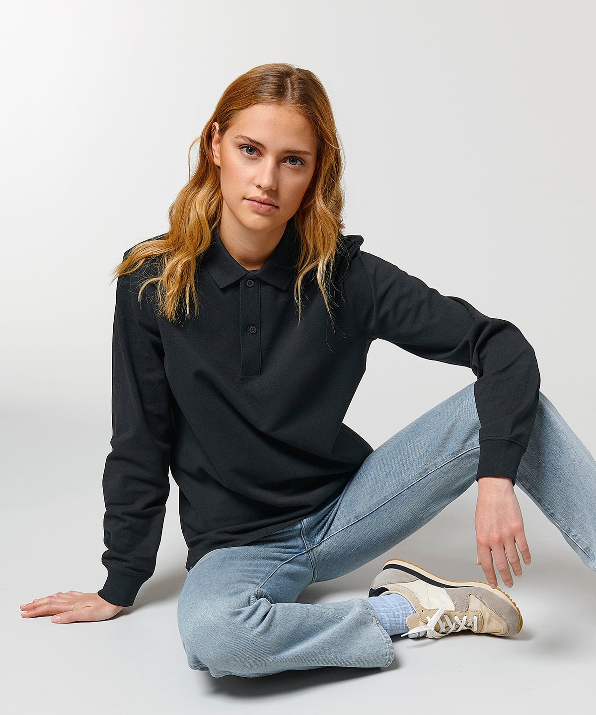 Organic Colours Long Sleeve Polo: Unisex - Wear Yaani
