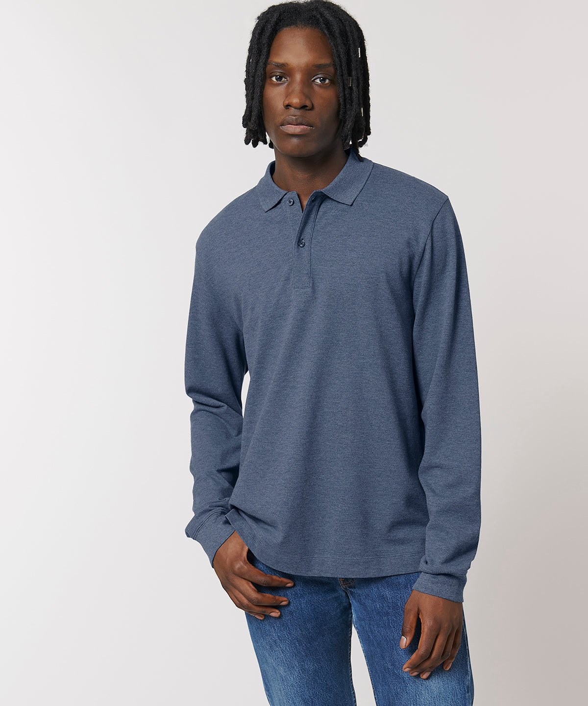 Organic Colours Long Sleeve Polo: Unisex - Wear Yaani