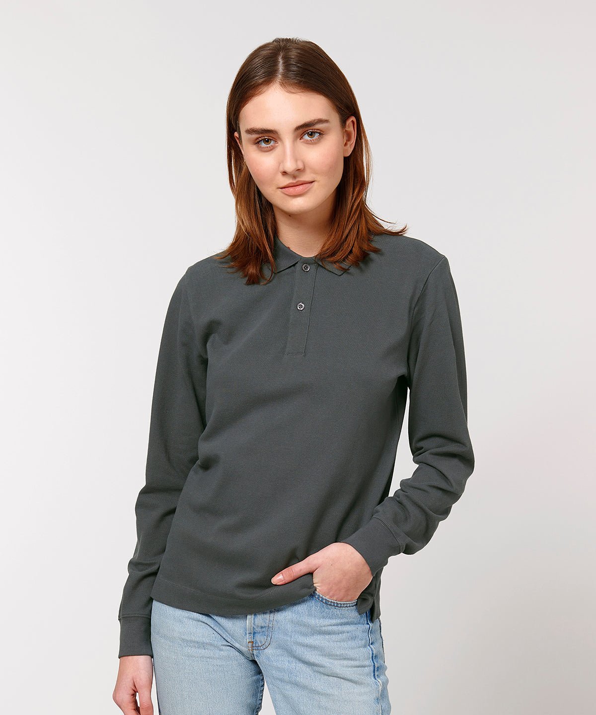 Organic Colours Long Sleeve Polo: Unisex - Wear Yaani