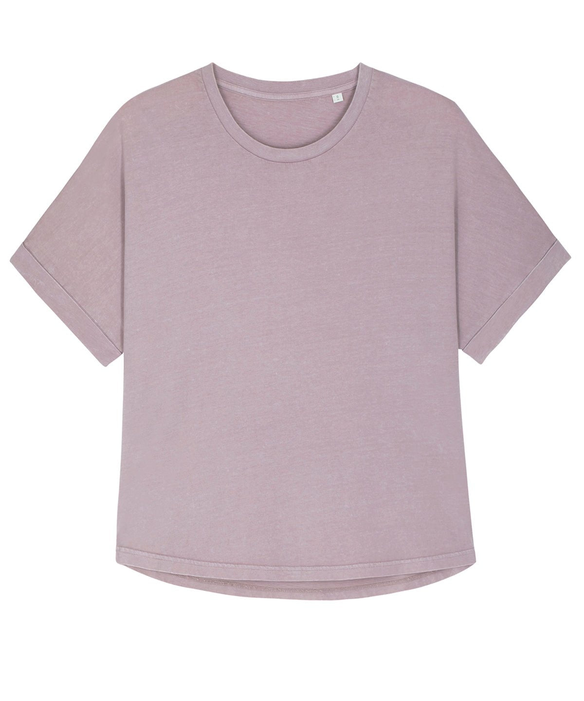 Organic Garment Dyed Roll Sleeve T-shirt: Womens - Wear Yaani