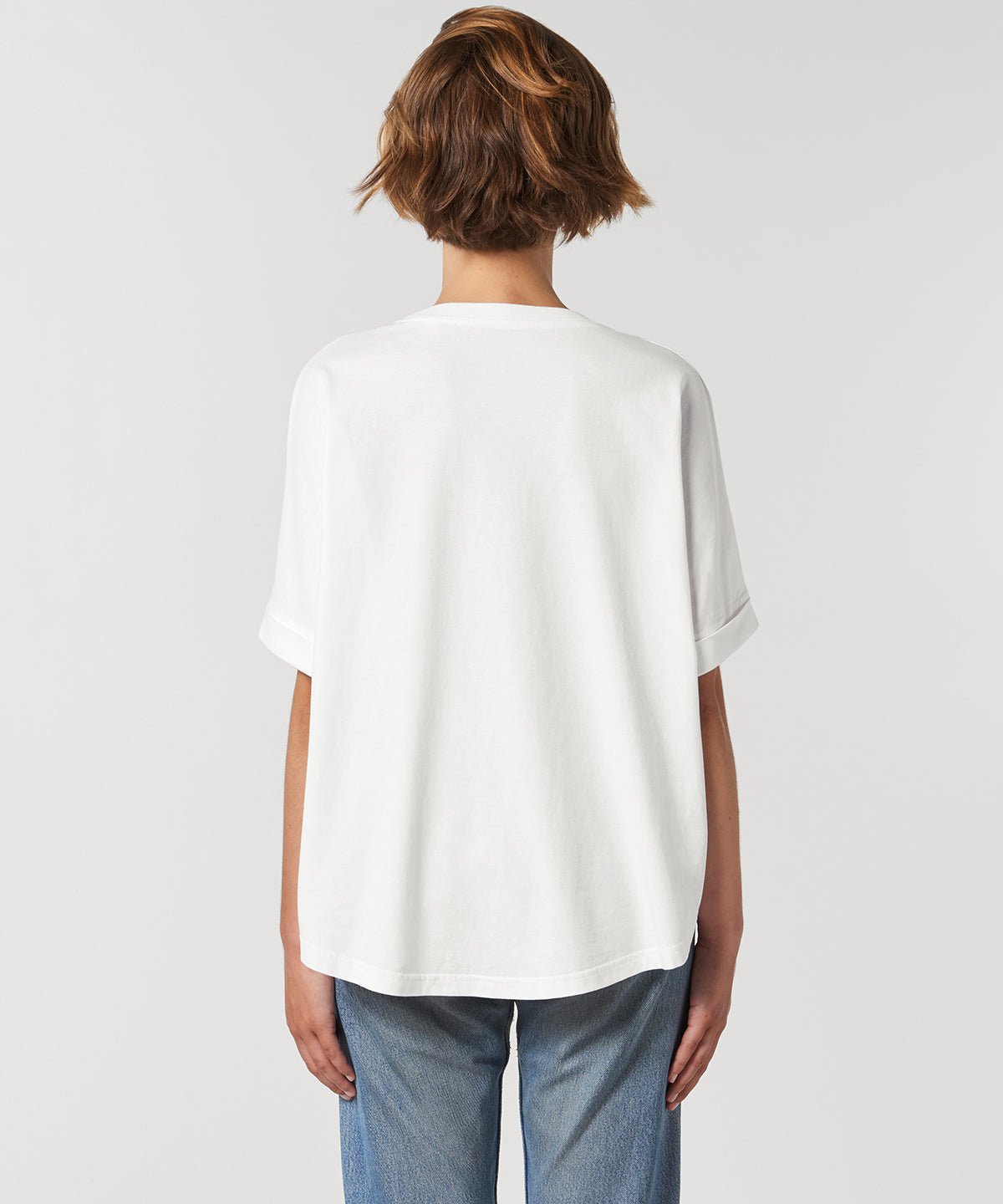 Organic Garment Dyed Roll Sleeve T-shirt: Womens - Wear Yaani