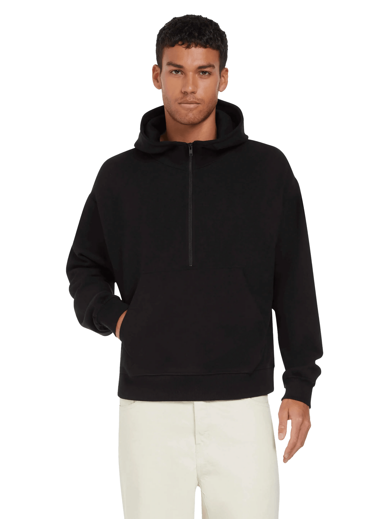 Organic Half Zip Hoodie: Unisex - Wear Yaani