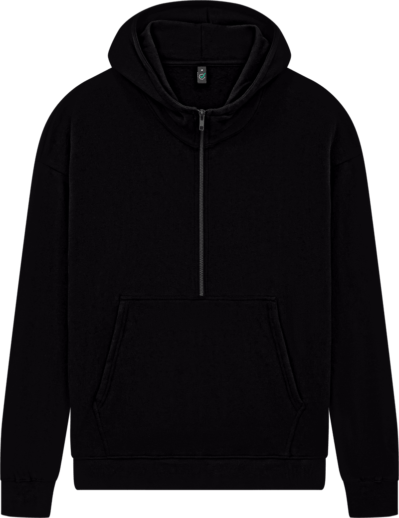 Organic Half Zip Hoodie: Unisex - Wear Yaani
