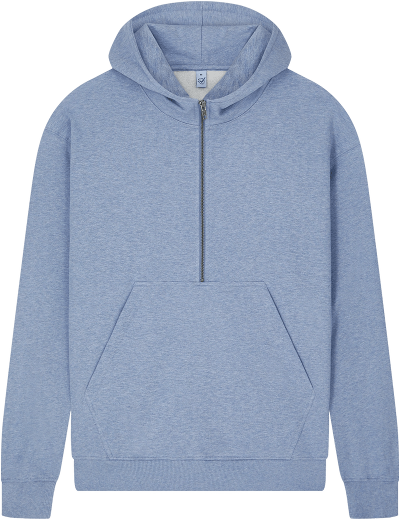 Organic Half Zip Hoodie: Unisex - Wear Yaani