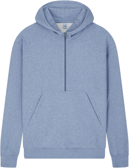 Organic Half Zip Hoodie: Unisex - Wear Yaani