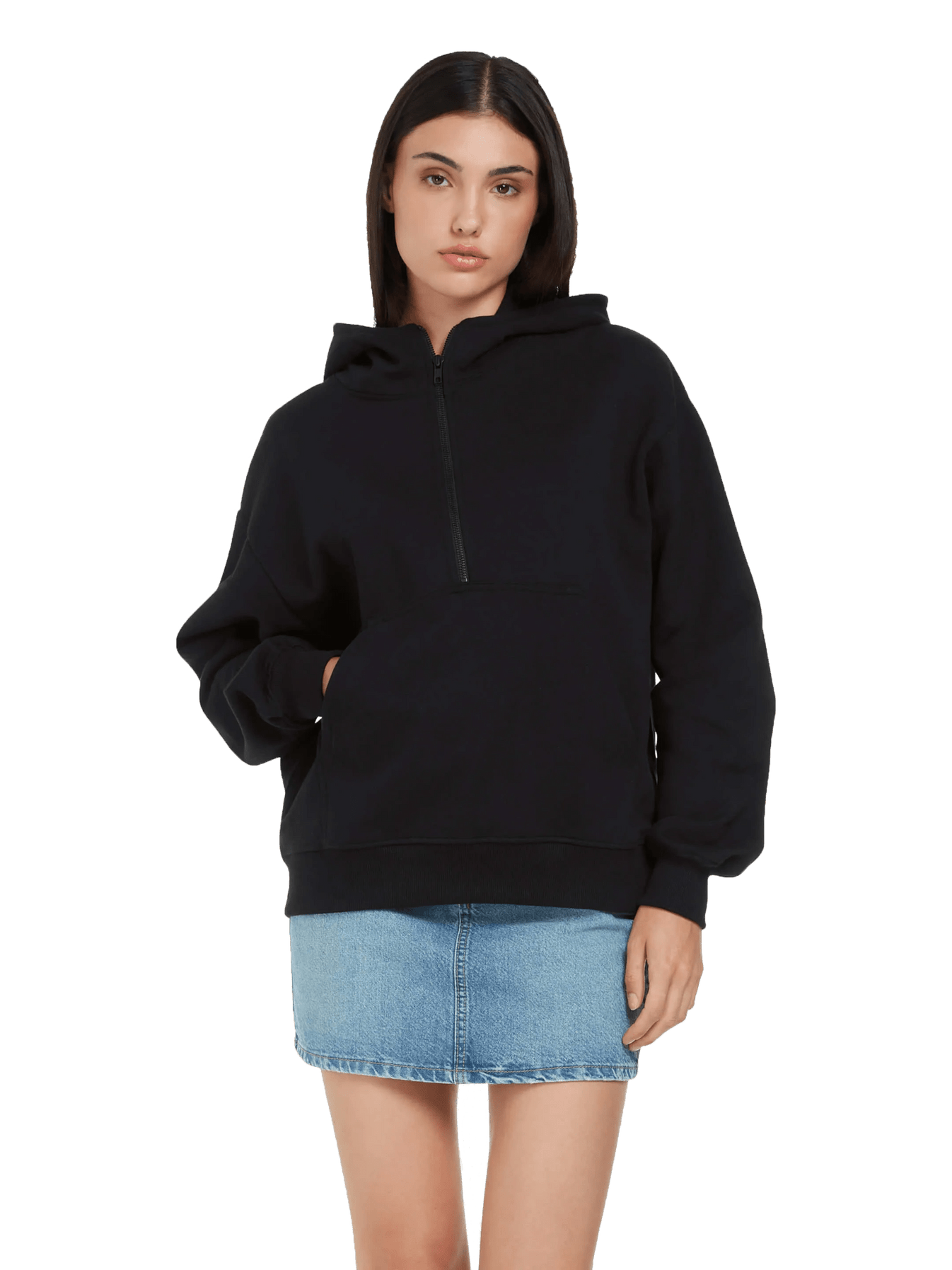 Organic Half Zip Hoodie: Unisex - Wear Yaani