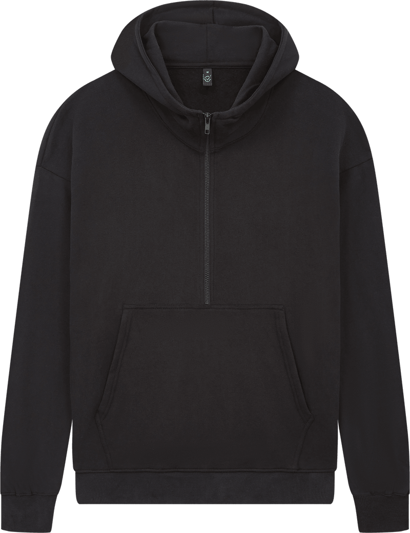 Organic Half Zip Hoodie: Unisex - Wear Yaani
