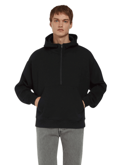 Organic Half Zip Hoodie: Unisex - Wear Yaani