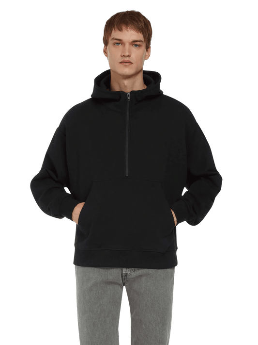 Organic Half Zip Hoodie: Unisex - Wear Yaani