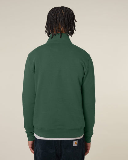 Organic Zip Neck Sweatshirt: Unisex - Wear Yaani