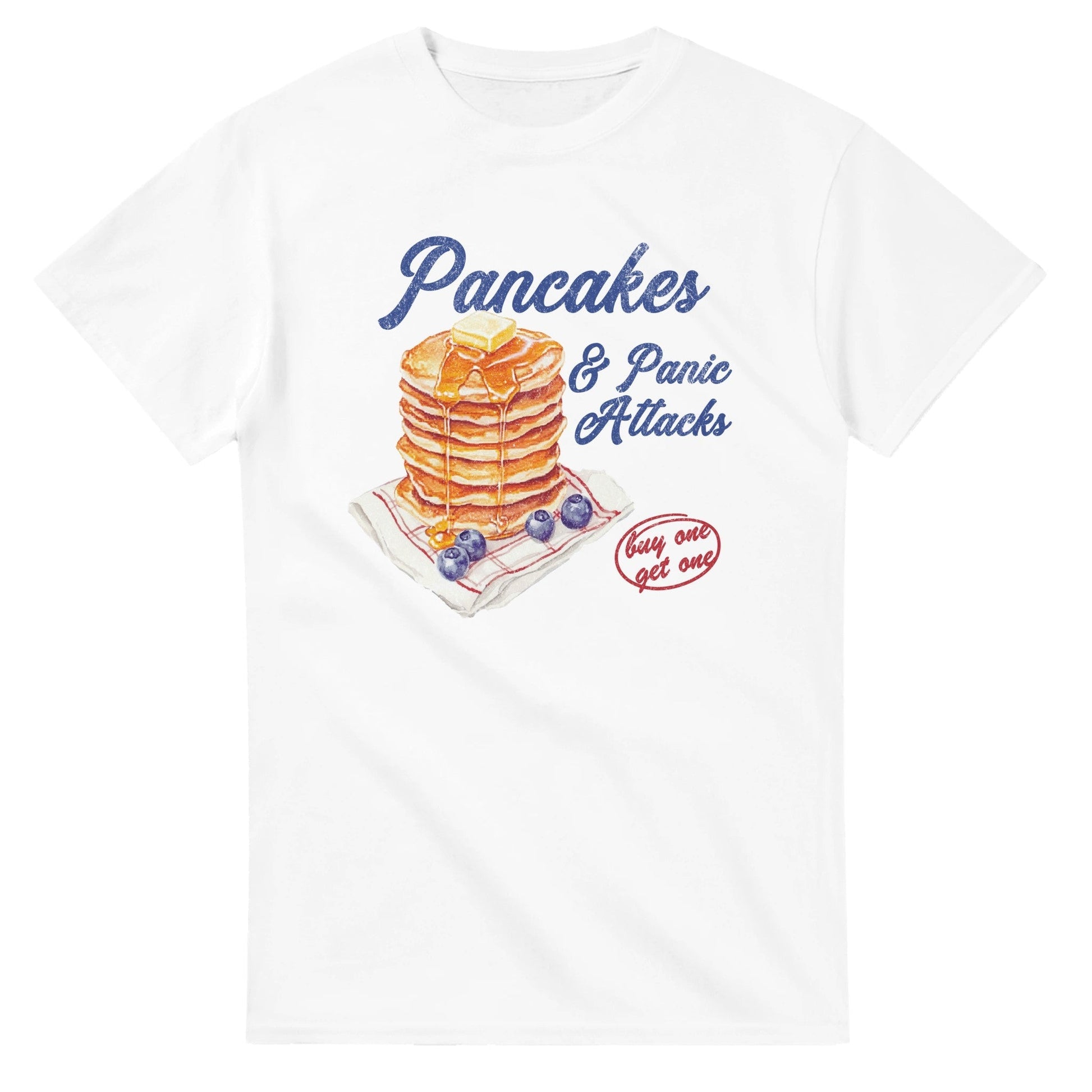 Pancakes & Panic Attacks printed tee - Wear Yaani