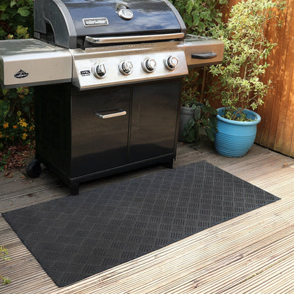 Recycled Rubber BBQ Floor Protection Mat - Custom Sizes - Wear Yaani
