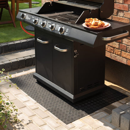 Recycled Rubber BBQ Floor Protection Mat - Custom Sizes - Wear Yaani