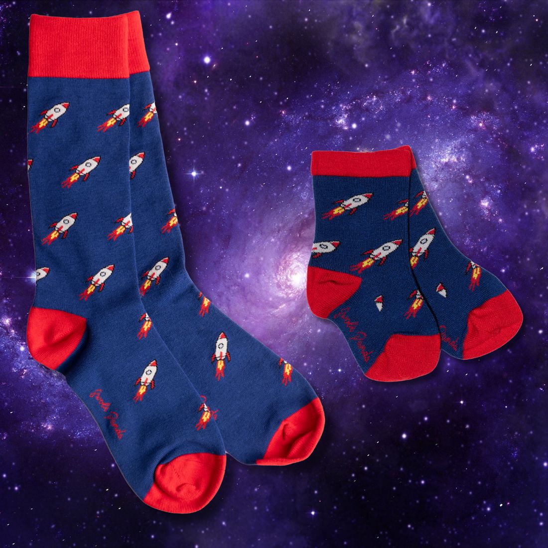 Rocket Matching Bamboo Socks (Adult & Child) - Wear Yaani