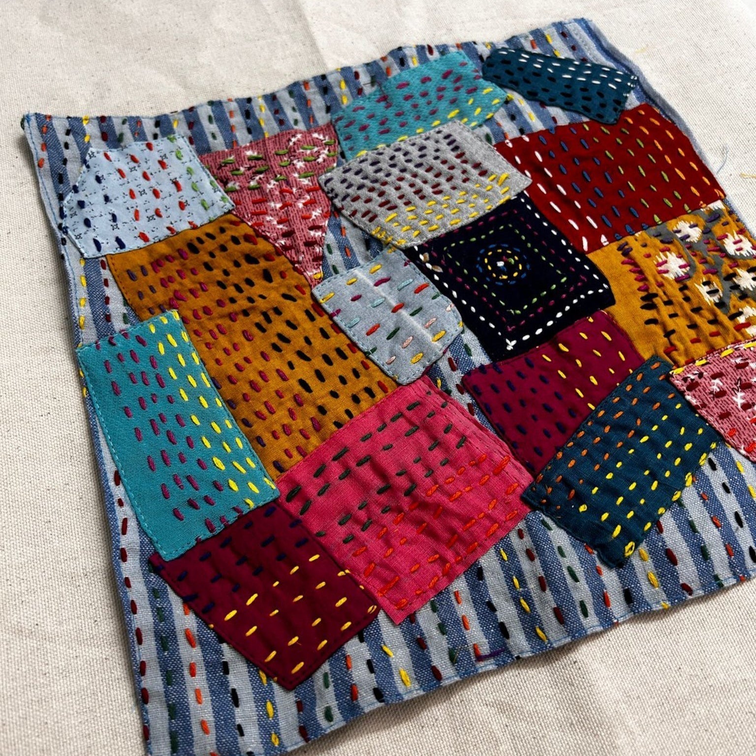 Sari patchwork cotton tote bag - Wear Yaani