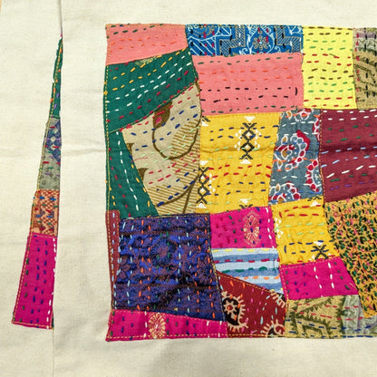 Sari patchwork cotton tote bag - Wear Yaani