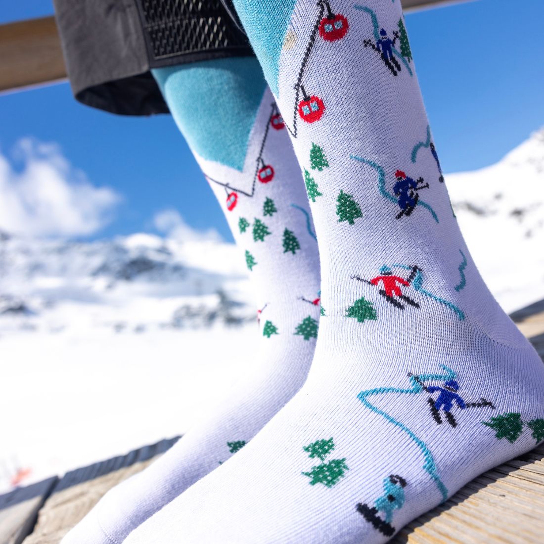 Ski Slope Bamboo Socks - Wear Yaani