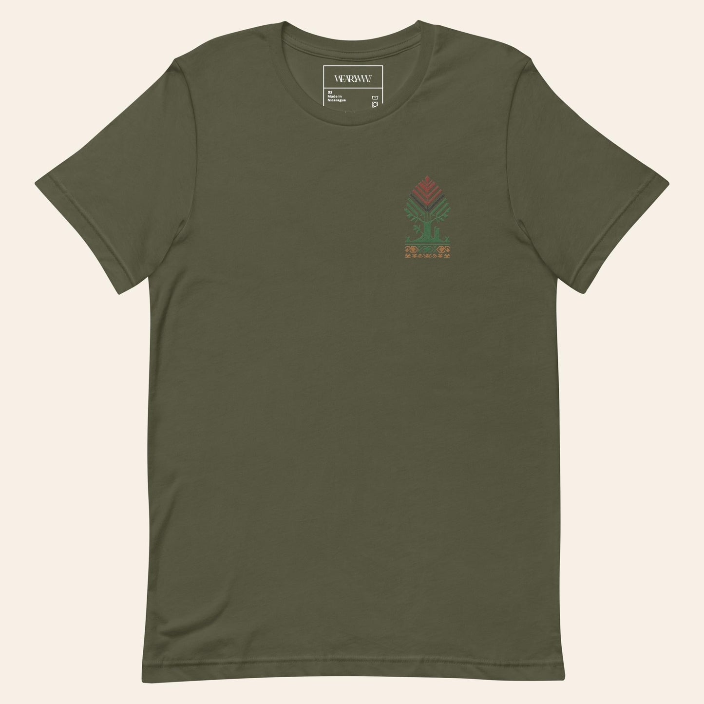 The Heritage Tree T-Shirt – Palestinian Tatreez & Ireland’s Oldest Tree - Wear Yaani
