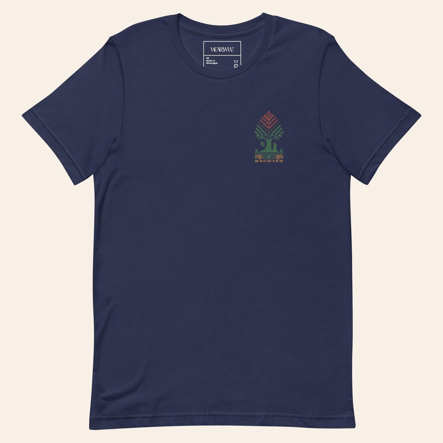 The Heritage Tree T-Shirt – Palestinian Tatreez & Ireland’s Oldest Tree - Wear Yaani