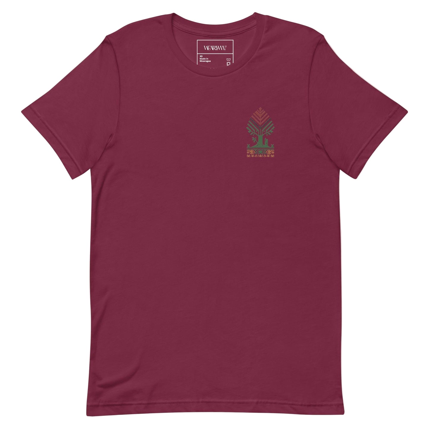 The Heritage Tree T-Shirt – Palestinian Tatreez & Ireland’s Oldest Tree - Wear Yaani