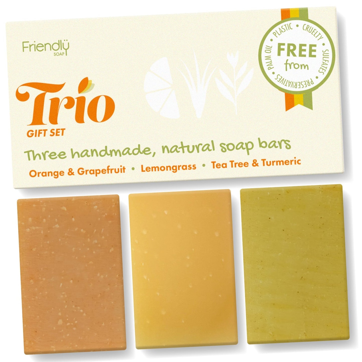 Trio Gift Set - Orange & Grapefruit, Lemongrass, Tea Tree & Turmeric - Wear Yaani